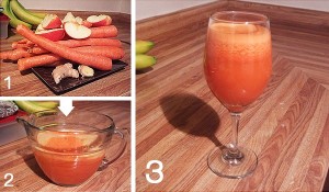 gambar manfaat buah wortel di campur  buah apel image
